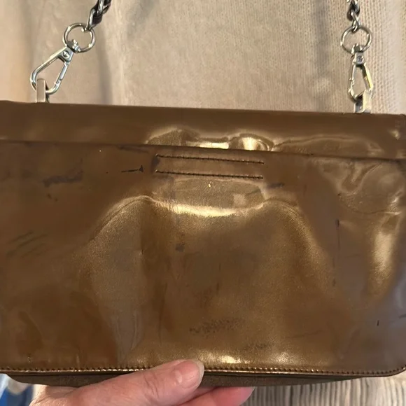 Prada Brown and Green Suede Women's Bag - Picture 7 of 10